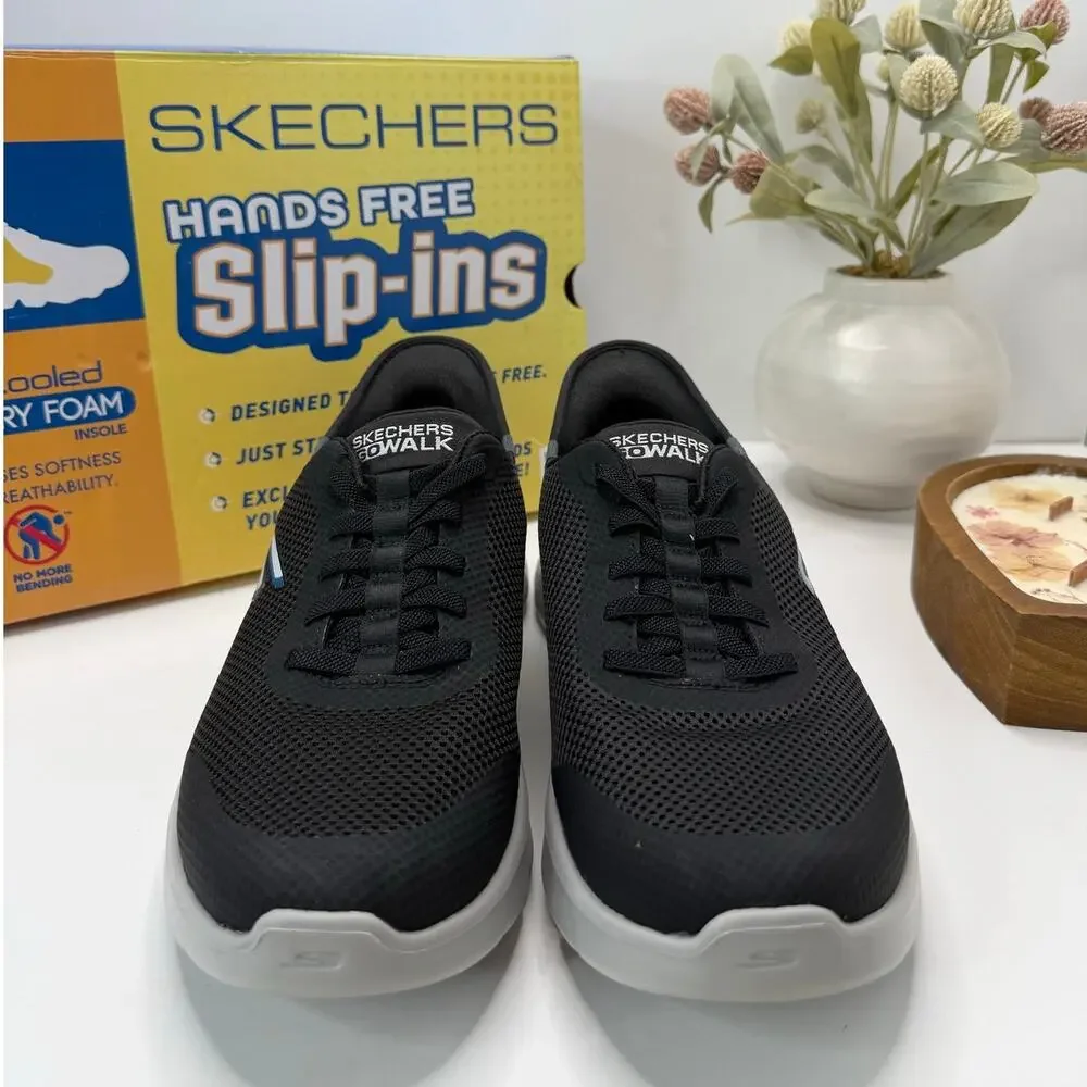 Skechers Performance Go Walk Flex Hands Up Slip-In Sneaker Black 216324 Men 9.5